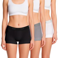 Top - Bóxer Corto Mujer Microfibra Sin Costuras Pack 3 C4