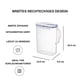 thumbnail image 5 of Jarra de agua LockNlock Aqua para puerta de nevera, 2 litros, libre de BPA, de plástico transparente, 5 of 6