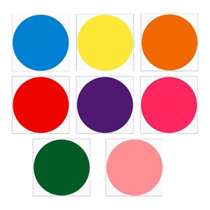 Magideal - 8 Pegatinas De Puntos De Colores Para El Suelo, Discos De Entrenamiento De Fútbol, Suministros Para Actividades, Marcadores De Alineación, Etiquetas