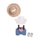thumbnail image 1 of Conjunto De Pantalón Y Top Con Tirantes Para Muñeca, Sombrero Y Zapatos, Para Muñeca De 17 Cm, Conjunto De Zapatos Azul Y Rosa, 1 of 3