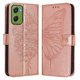 thumbnail image 1 of Funda cartera mariposa para Motorola Moto G06 con soporte y ranuras para tarjetas Oro rosa, 1 of 6