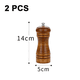 thumbnail image 2 of Juego de 2 molinillos de sal y pimienta de madera con núcleo de cerámica., 2 of 5