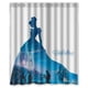 thumbnail image 1 of Cortina de ducha de Cenicienta, juego de cortina de baño con ganchos, tamaño 60 x 72 pulgadas, 1 of 3