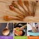 thumbnail image 3 of Set de utensilios de cocina de madera de teca, cucharas y espátulas de madera (7), 3 of 7