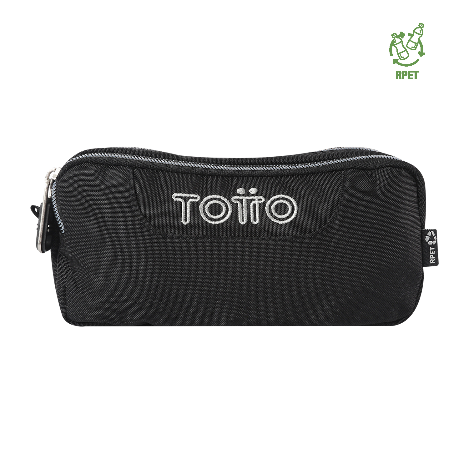 Totto - Estuche Escolar Sobre Rpet Negro/Black