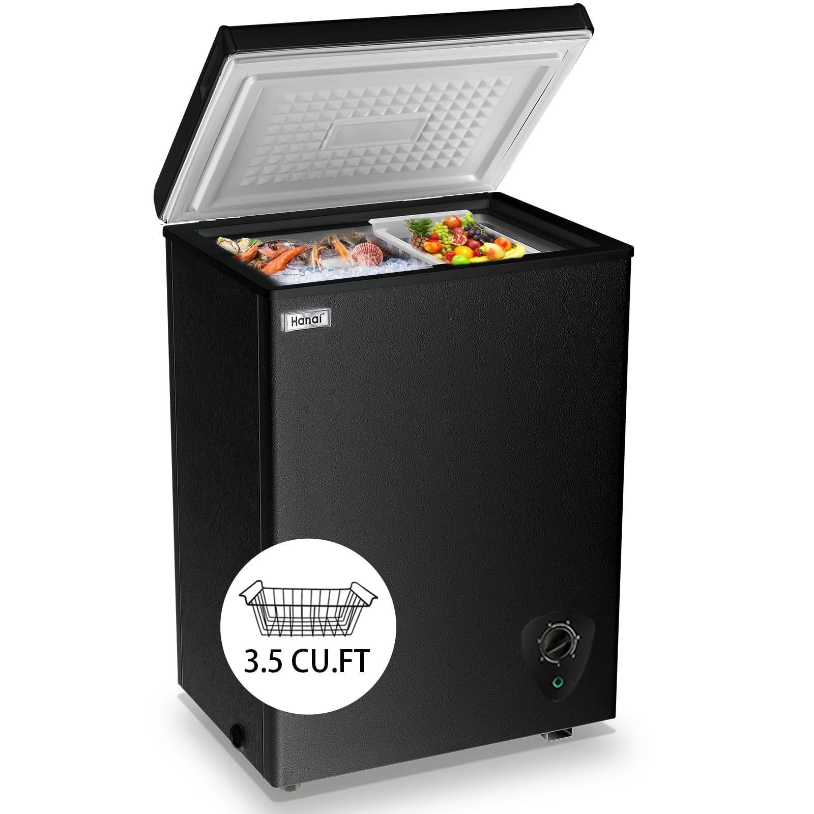 Congelador Horizontal Wanai Bcbd-63 100l/3.5 Pies Cúbicos Negro