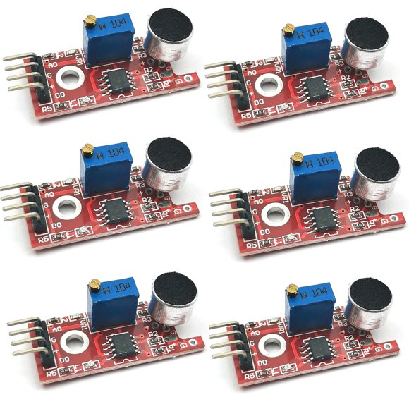 Módulo de sensor de micrófono FainWan de alta sensibilidad, 6 piezas