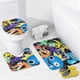 thumbnail image 4 of AMIGOS DEL ARCOÍRIS-theme 4-Piece Shower Curtain Set with Rugs, Waterproof Bathroom Decor Set Includes Bath Mat, U-Shaped Rug, Toilet Lid Cover and Curtain with Hooks, 4 of 6
