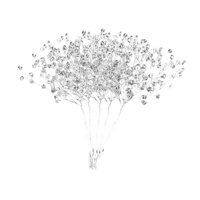Magideal - 20 Piezas De Gotas De Cuentas Acrílicas, Adorno De Ramo De Flores, Ramitas De Flores, Pulverizadores De Cuentas Para Decoración Del Hogar, Regalos,
