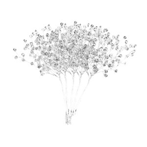 Magideal - 20 Piezas De Gotas De Cuentas Acrílicas, Adorno De Ramo De Flores, Ramitas De Flores, Pulverizadores De Cuentas Para Decoración Del Hogar, Regalos,