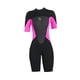 thumbnail image 3 of Traje De Neopreno Para Adultos, Traje De Buceo De Manga Corta Para Piragüismo, Buceo, Surf, Mujer, Rosa M, 3 of 5