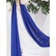 thumbnail image 4 of Tela Cytdkve 9 m Cortinas de Gasa para Arco de Boda, 2 Paneles (Azul/Blanco), 4 of 8