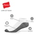 thumbnail image 2 of Medias Hanes Max Cushion Corte Bajo Paquete de 6 Blanco/Gris Talla 6-12, 2 of 3