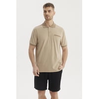 Fashionspark - Polera Hombre Cuello Polo Jacquard Kaki