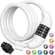 thumbnail image 1 of Candado para bicicleta Titanker con cable de 1,2 cm y 1,2 m, combinación reajustable, 1 of 7