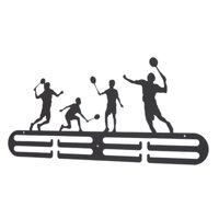 Ioensy - Colgador De Exhibición, Soporte De Premios Resistente, Soporte De Medalla Montado En La Pared Para Bádminton De Pared