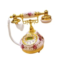 Magideal - Pulsador De Marcación, Teléfono Fijo, Teléfono Vintage, Botón Manos Libres Antiguo, Botón De Configuración De Mesa De Escritorio, Teléfono De Cerámica