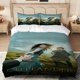 thumbnail image 1 of 3pcs Ancient Battlefield Events Theme Digital Print Bedding Set Duvet Cover + Pillowcases, 1 of 1