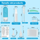 thumbnail image 2 of "Set Botella De Viaje Belug Dispensadora 17 Contenedores Accesorios ", 2 of 5