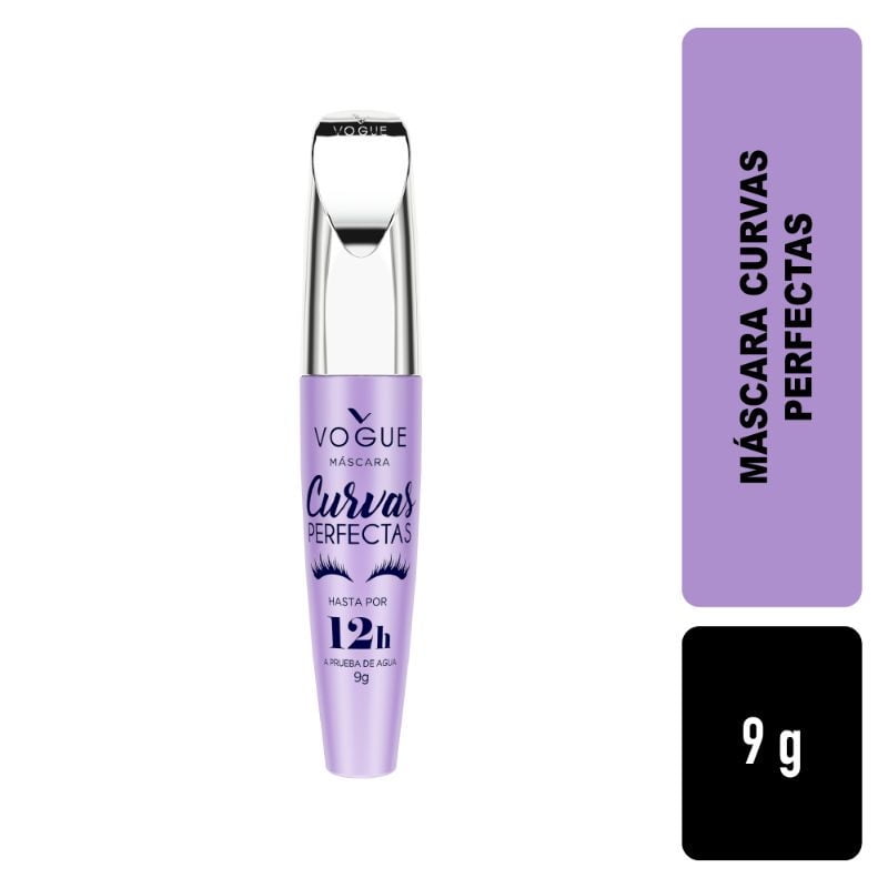 Máscara De Pestañas Curvas Perfectas Blister Negro 9 g Vogue