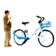 thumbnail image 4 of 1/64 Personas Peque?as Con Bicicleta Micro Paisaje Camino Ni?os Juguetes Decoración Azul, 4 of 5