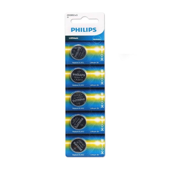 Blister 5 Pilas CR2032 Philips Minicells Lithium