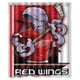 thumbnail image 1 of Cortina de ducha de hockey de los Detroit Red Wings, juego de cortina de baño con ganchos, tamaño 60 x 72 pulgadas, 1 of 3