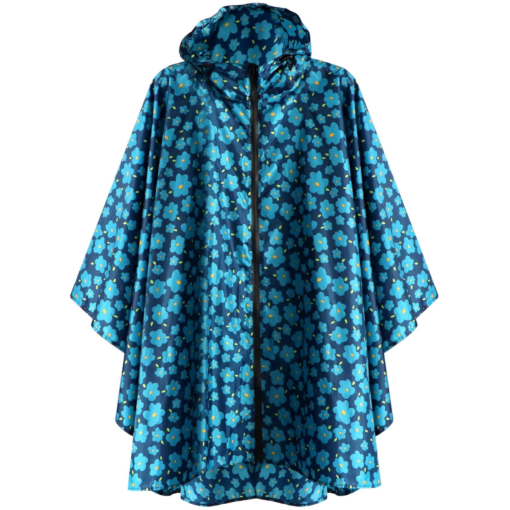 Poncho De Lluvia Anyoo, Impermeable Y Ligero, Para Senderismo, Color Azul