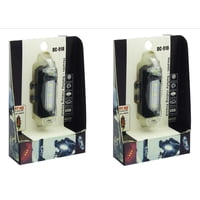 Vipnetwork - Pack 2 Luces Blanca 5 Led Recargable Usb Bicicleta