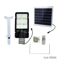 Genérico - Foco Con Brazo Solar 600W Metal 394 Led 6 Placas