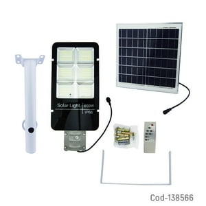 Genérico - Foco Con Brazo Solar 600W Metal 394 Led 6 Placas