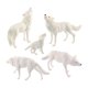 thumbnail image 1 of Juego De Animales De Lobo De 5 Uds., Decoración De Escritorio Para El Hogar Para Ni?os Y Adolescentes, Colección De Regalos, 1 of 5