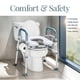 thumbnail image 4 of Elevador de asiento de inodoro Medical King ajustable en ancho y altura, 4 of 8