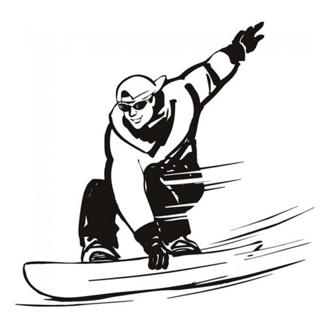 Rienda Libre Graphics - Decomural Snowboarding Ski Extreme Sports Ws-17202