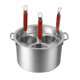thumbnail image 4 of Juego De Colador De Espagueti, Colador Fino, Cesta Para Freír Fideos, Juego De 3 Agujeros, 4 of 4