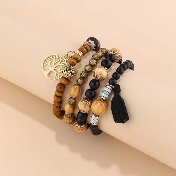 Creative Bohemian Bracelet Layered Beaded Stretch Bracelet