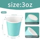 thumbnail image 2 of Vasos de Papel Prgery Desechables Azules de 3 oz Paquete de 100, 2 of 8