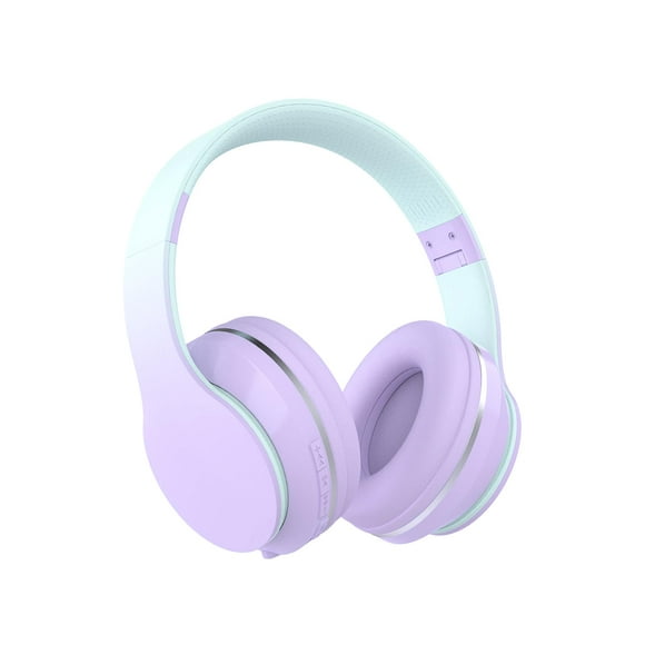 Auriculares Bluetooth Para Niños Para Colocar Sobre Las Orejas Con Micrófono 10h Color Morado