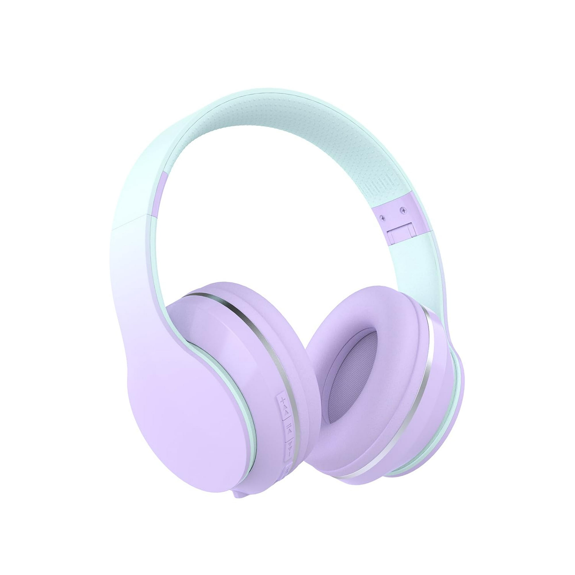 Auriculares Bluetooth Para Niños Yoyotune Para Colocar Sobre Las Orejas Con Micrófono 10h, Color Morado