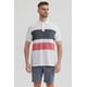 thumbnail image 1 of Polera Hombre Franjas Horizontales Rojo, 1 of 4
