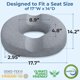thumbnail image 5 of Cojín Donut Pillow 5 STARS UNITED para hemorroides, color gris, 5 of 8