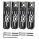 thumbnail image 3 of Un conjunto de 4 piezas individuales de puente individual para 4 cuerdas de guitarra baja negro, 3 of 3