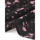 thumbnail image 5 of Vestido Floral de Mujer INSPIRE CHIC con Mangas Volantes, Cuello en V, Fruncido, Volante, Vestidos Casuales Negro Flor Rosa XL, 5 of 6