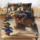 thumbnail image 1 of Super Mario 3-Piece Comforter Set for Bedroom Super Mario Bedding Set for Kids Adults Soft Microfiber Duvet Cover Set with Zipper Closure, 1 of 5