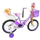 thumbnail image 5 of Bicicleta Aro 16 Infantil Con Peluchero Lila Shengdi, 5 of 6