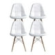thumbnail image 1 of 4un Silla Eames Acolchada Buckle - Blanco, 1 of 4