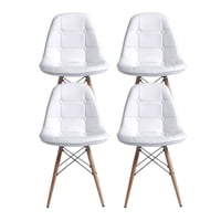 Habita2 Chile - 4Un Silla Eames Acolchada Buckle - Blanco