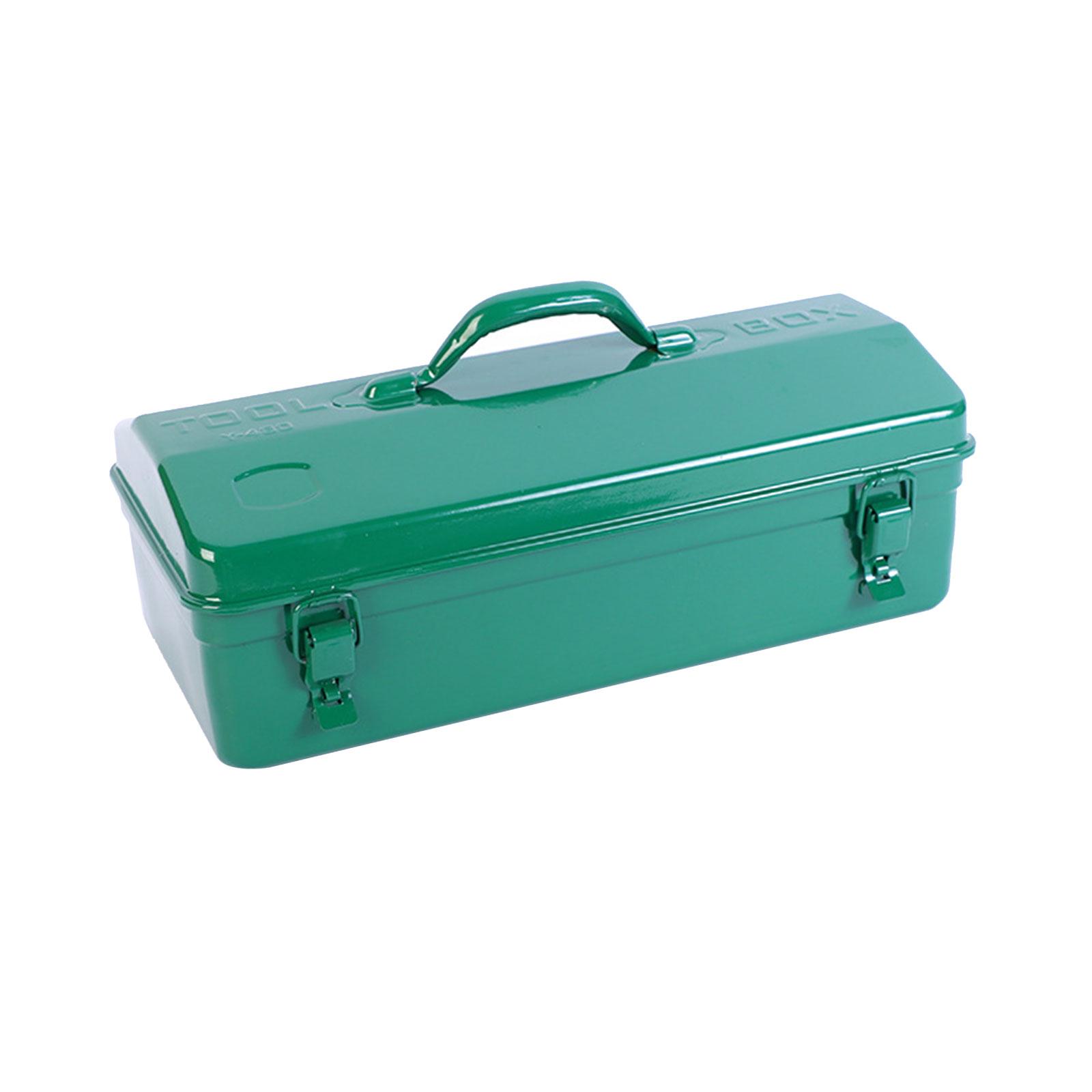 Magideal - Caja De Herramientas De Metal Con Asa Contenedor De Almacenamiento De Herramientas De Gran Capacidad Multipropósito Con Pestillo De Bloqueo Estuche 42Cmx15Cmx20Cm