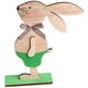 thumbnail image 1 of Conejos de Pascua de madera, adornos de escritorio, artesanías de madera para decoración del hogar, oficina, tienda, suministros de Pascua, 1 of 5