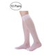 thumbnail image 2 of INSPIRE CHIC Medias transparentes hasta la rodilla con punta reforzada para mujer, color blanco, talla única, 2 of 5
